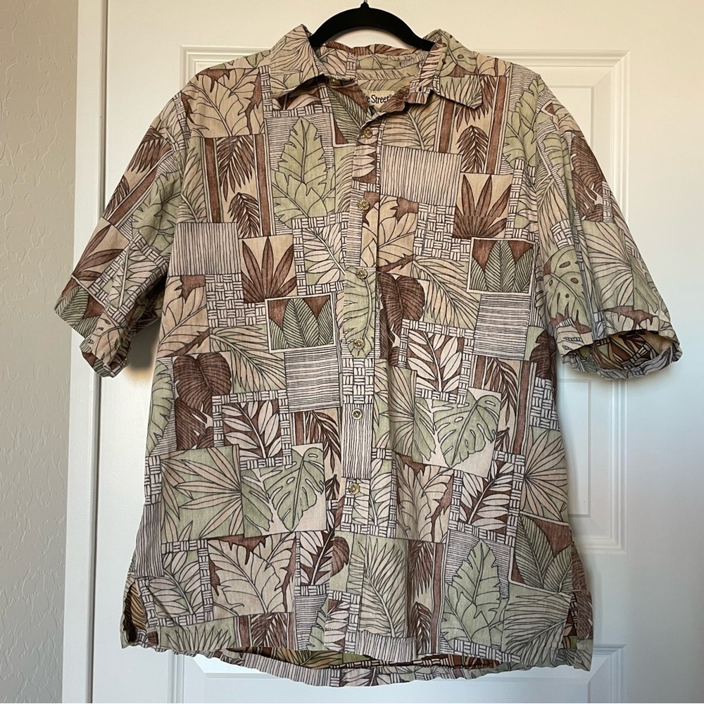 Cooke Street Honolulu Men’s Button Up Hawaiian Shirt Size L
